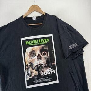 Tales From The Crypt Shirt mens 3XL Black Graphic Red Death Studios Lives Horror